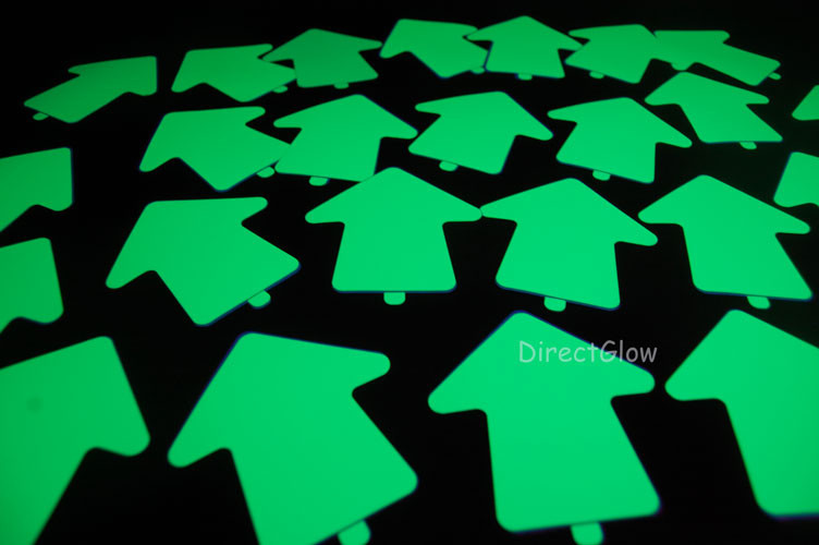 Glow in the Dark 2 inch Vinyl Arrow Stickers 25 Pack 744271606324 eBay