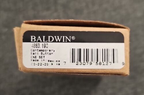 Baldwin 3" x 1-1/2" Illuminated Rectangular Door Bell (48631