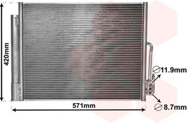 Van Wezel Condenseur Climatisation 37005560 Pour Opel Meriva B (S10)