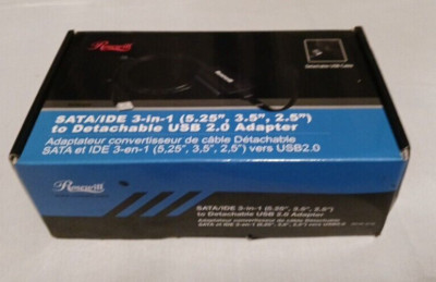 Rosewill SATA/IDE 3 In 1 (5.25'', 3.5'', 2.5'') to Detachable USB 2.0 Adapter