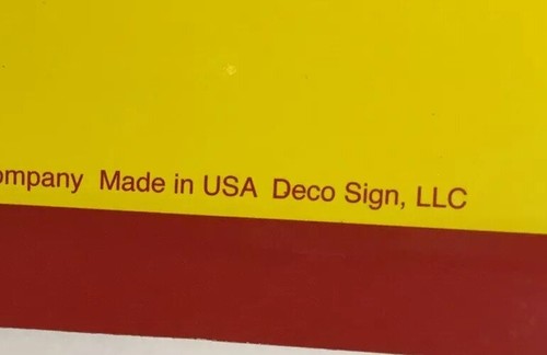 Shell Gasoline Embossed Metal Tin Sign 24
