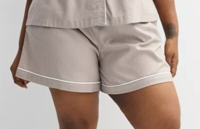 Sonoma Goods for Life Women's Sleepwear Pajama Shorts Basha Brown Sz.XXL
