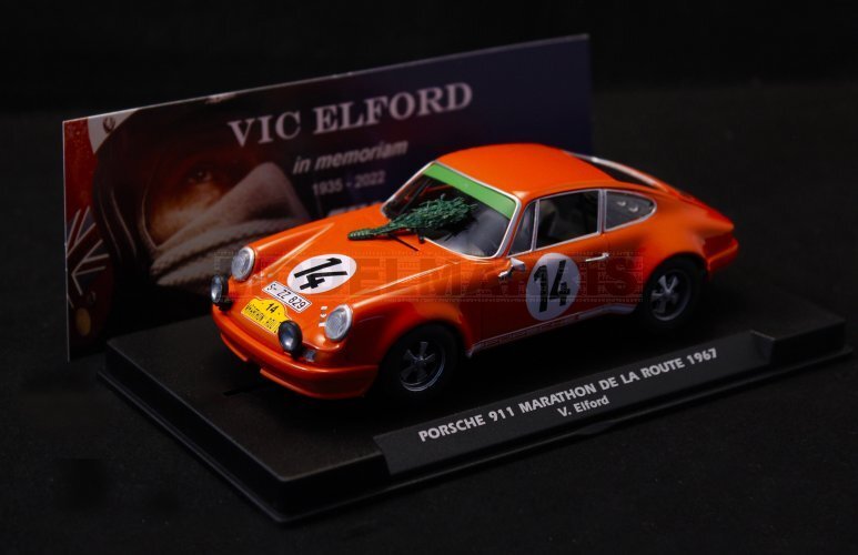 Fly Car Models E2056 Porsche 911 - Marathon De Le Route 1967 - Vic Elford En Mem