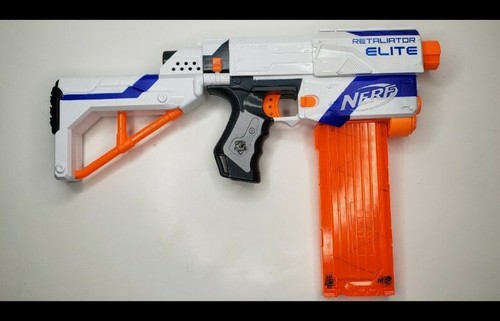 NERF RETALIATOR トイガン セット Amazon.com: NERF N-Strike Elite Retaliator Blaster, Stock