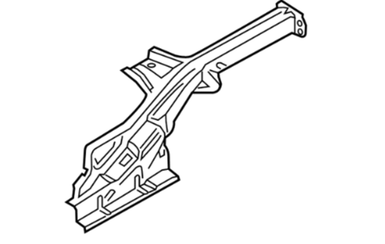 Genuine Hyundai Member Assy-Rear Floor Side 65710J9000