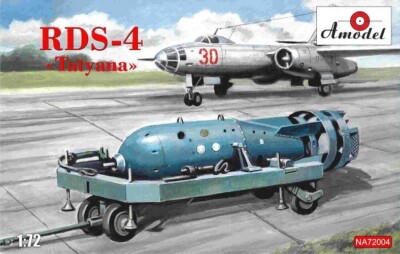 Amodel NA 72004 Soviet atomic bomb RDS-4 ''Tatyana'' scale 1:72 model kit