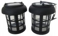 New Smart Solar 3782WRM2 Black Umbrella Hanging Solar Lantern, 2-Pack FreeShip