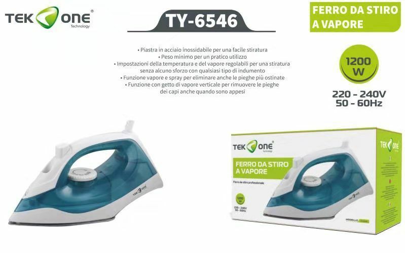 Ferro Da Stiro A Vapore TeKone Ty-6546 1200W hsb