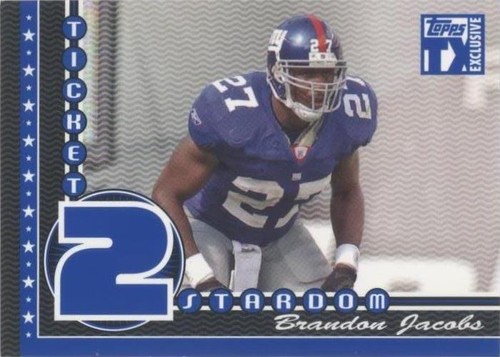 2007 Topps TX Exclusive Brandon Jacobs #ST-BJ