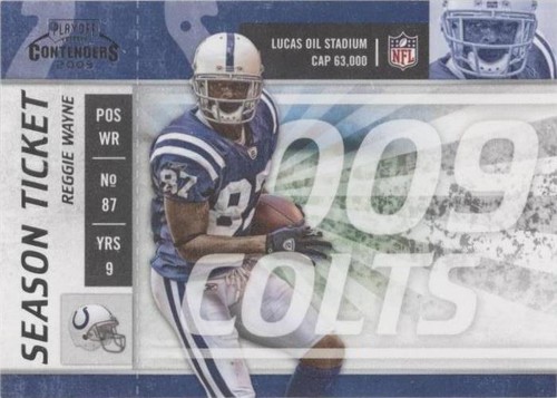 2009 Playoff Contenders Reggie Wayne #45