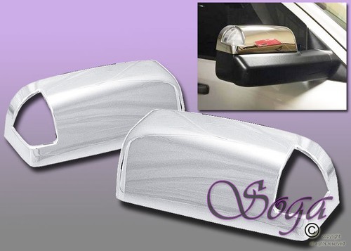FOR 09-18 DODGE RAM 1500 2500 3500 CHROME MIRROR TOPHALF COVERS TOWING W/SIGNAL