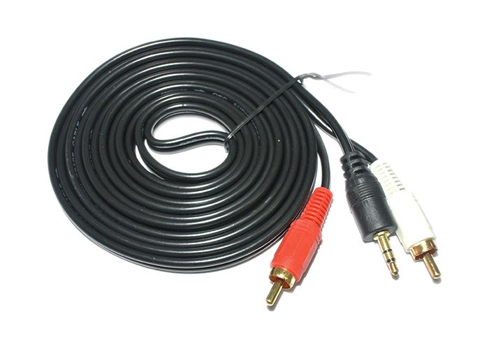 Cavo Prolunga Audio Stereo 3.5mm maschio a 2 RCA maschio 3 metri Linq Au-2r3m