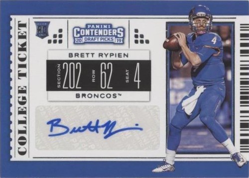 2019 Panini Contenders Draft Picks Brett Rypien #134