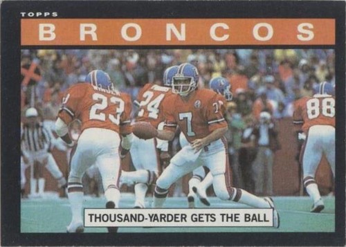 1985 Topps John Elway Sammy Winder #235