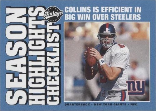 2001 Upper Deck Vintage Kerry Collins #184