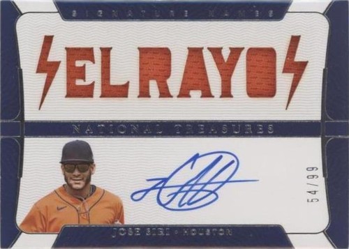 2022 Panini National Treasures - Jose Siri #SN-JS