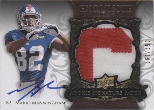 2008 Upper Deck Exquisite Collection Mario Manningham #159