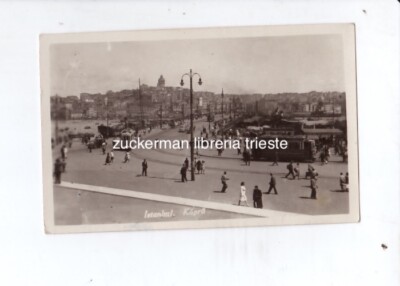 postcard ISTANBUL KOPRU tram tramway animated - TURKEY photo 
