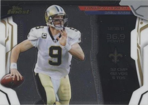 2014 Topps Finest Drew Brees #FF-DB