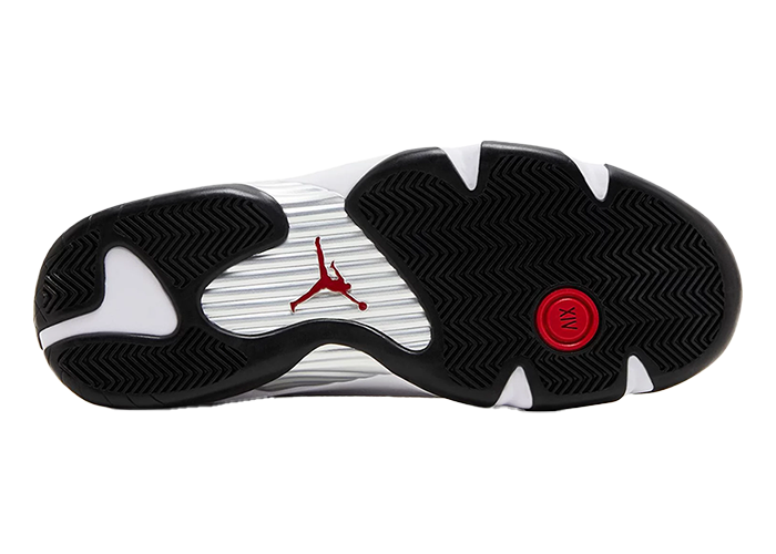 JORDAN AIR JORDAN 14 RETRO BLACK TOE 2024 STYLE 487471-160 SIZE 7