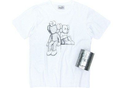 KAWS Seeing Watching Canned Can Tee White M Medium Companion Rare Moma