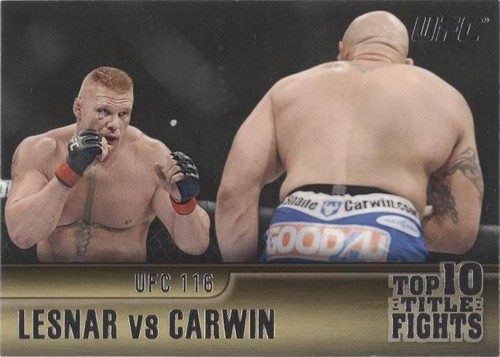 2011 Topps UFC Title Shot - Brock Lesnar Shane Carwin #TT-28