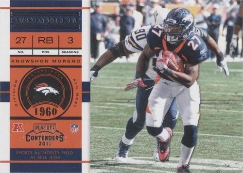 2011 Playoff Contenders Knowshon Moreno #39