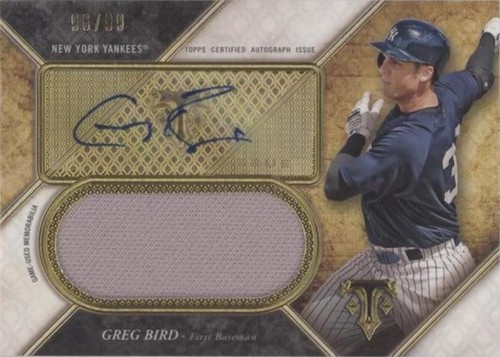 2017 Topps Triple Threads - Greg Bird #UAJR-GD