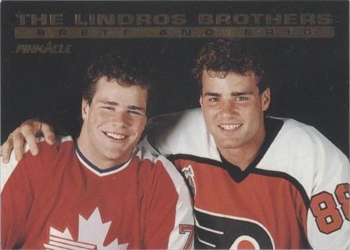 1993-94 Pinnacle - Brett Lindros Eric Lindros #BLEL