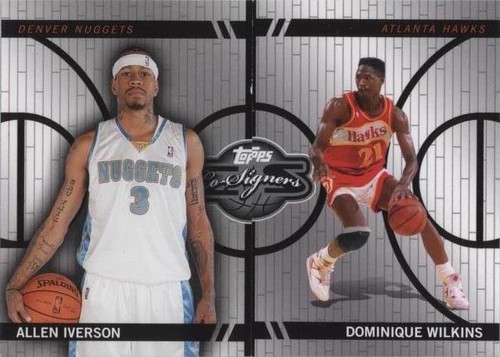 2008-09 Topps Co-Signers - Allen Iverson/Dominique Wilkins #CF-37-17