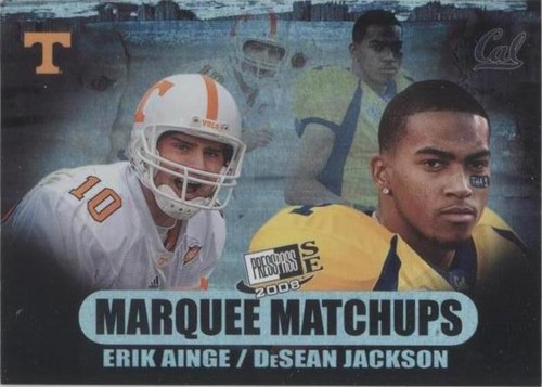 2008 Press Pass SE DeSean Jackson Erik Ainge #MM-4