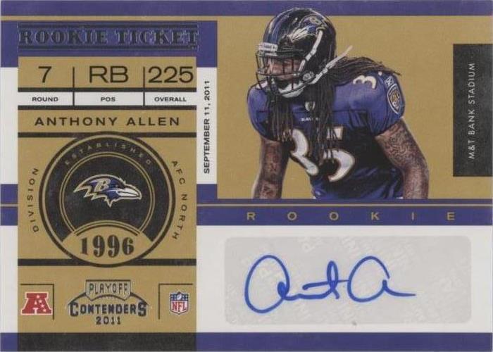 2011 Playoff Contenders Anthony Allen #110
