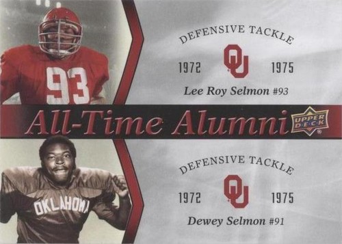 2011 Upper Deck University of Oklahoma Dewey Selmon Lee Roy Selmon #ATAD-SS