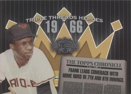 2006 Topps Triple Threads - Frank Robinson #TTH66FR6