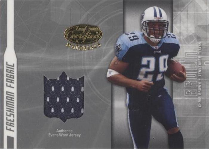 Chris Brown 2003 materiales certificados Leaf #FF-162