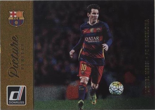 2016 Panini Donruss Lionel Messi Canvas Parallel Card /49 FC