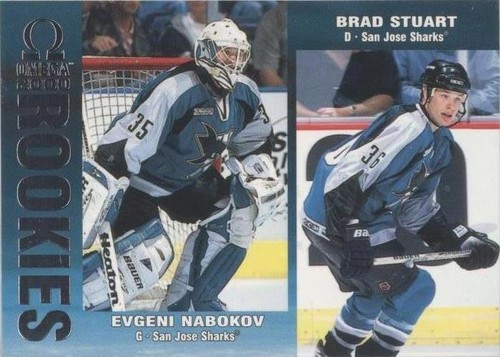 1999-00 Pacific Omega - Brad Stuart Evgeni Nabokov #212