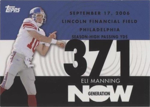2007 Topps Eli Manning #GN-EM1
