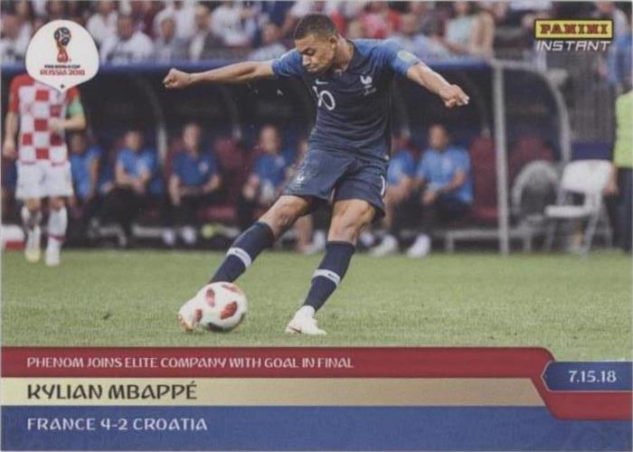 2018 Panini Instant World Cup Kylian Mbappé #282