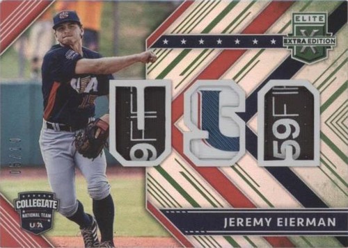 2018 Panini Elite Extra Edition - Jeremy Eierman #USAM-JE
