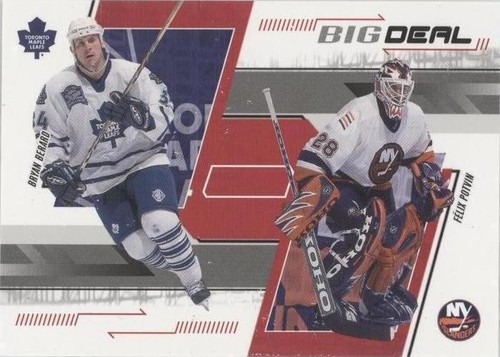 2002-03 In the Game Be A Player Memorabilia - Bryan Berard Felix Potvin #259