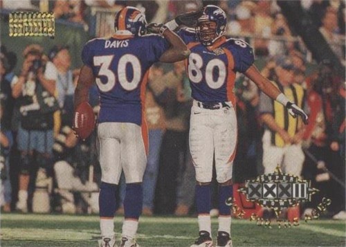 1998 Skybox Premium Rod Smith Terrell Davis #206