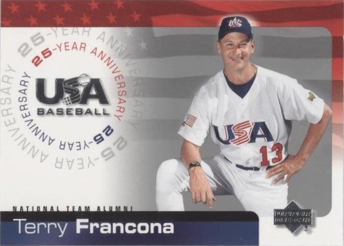 2004 Upper Deck USA Baseball 25-Year Anniversary - Terry Francona #USA-60