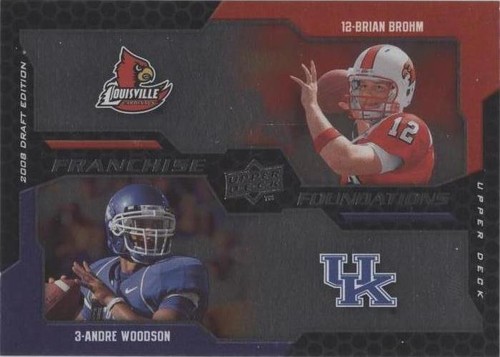 2008 Upper Deck Draft Edition Andre Woodson Brian Brohm #223