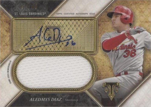 2017 Topps Triple Threads - Aledmys Diaz #UAJR-AB