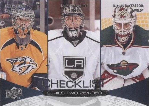 2011-12 Upper Deck - Jonathan Quick Nicklas Backstrom Pekka Rinne #449