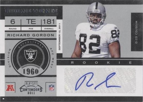 2011 Playoff Contenders Richard Gordon #168