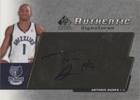 2004-05 SP Signature Edition - Antonio Burks #AS-BU