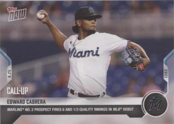 2021 Topps Now - Edward Cabrera #706