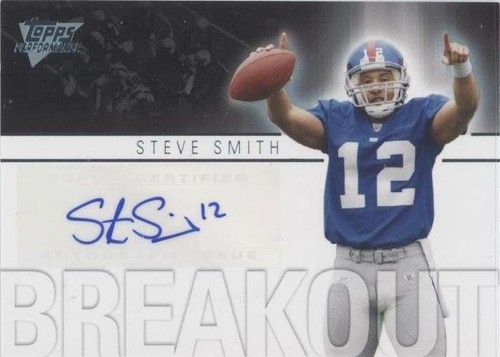 2007 Topps Performance Steve Smith #BA-SS